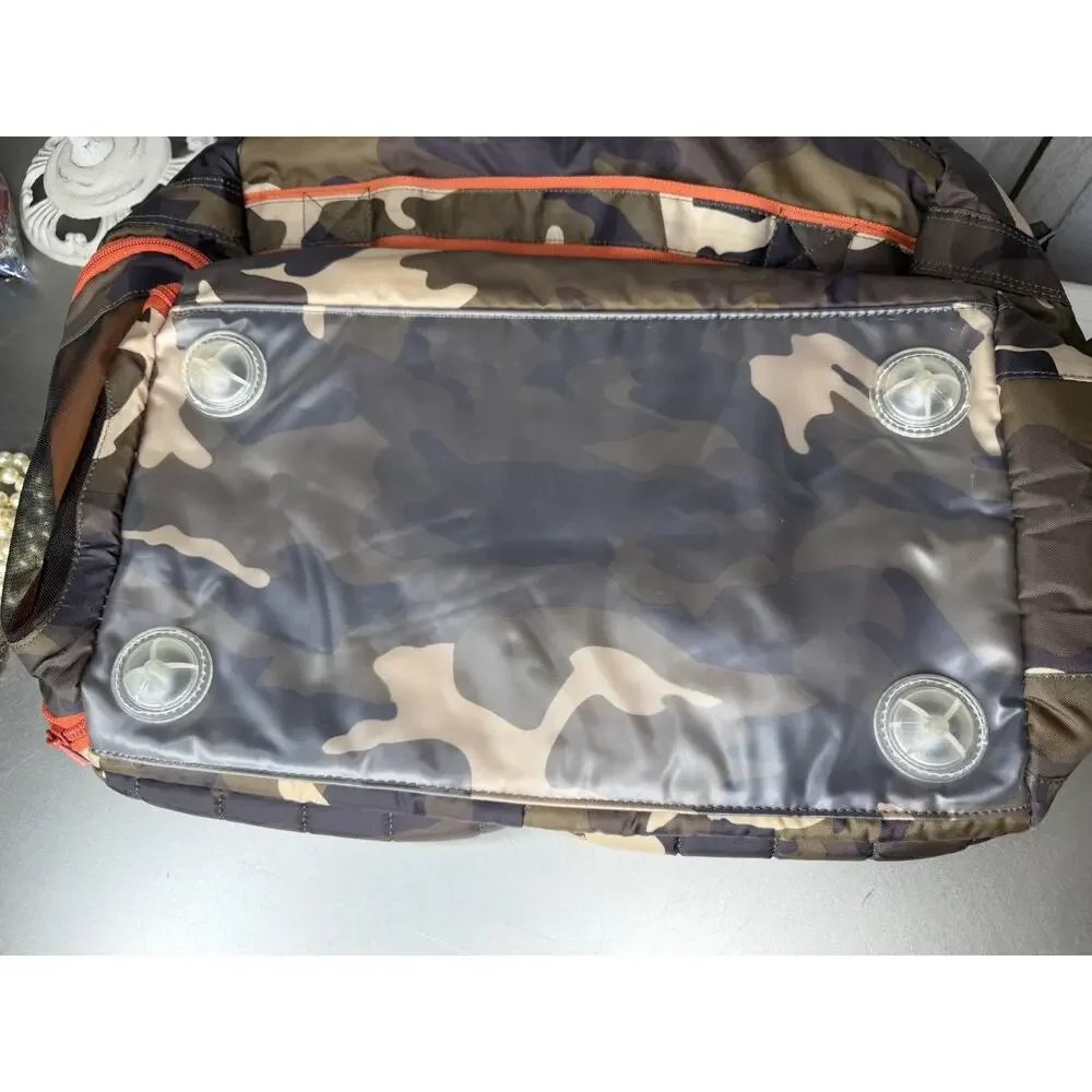 LUG Boxer Brown Green Camo Print Duffle TRAVEL OVERNIGHT BAG WEEKENDER